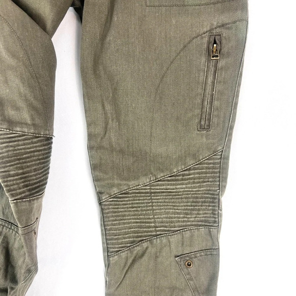 Joe’s Jeans Green Moto Olive Skinny Jeans - Picture 4 of 9